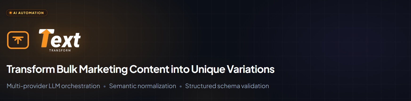 Text Transform - Transform Bulk Marketing Content into Unique Variations
